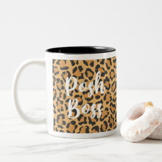 Posh Boss Leopard Gedrukte koffie Mok