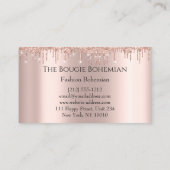 Posh Bougie Glittery Bohemian Roos Roze Visitekaartje (Achterkant)