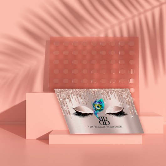 Posh Bougie Glittery Bohemian Roos Roze Visitekaartje