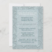 Posh Cats Aqua Blue bruiloft uitnodiging (Achterkant)