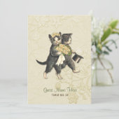 Posh Cats - Dual Use Wedding - Escort Card - 3a Kaart (Staand voorkant)