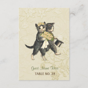 Posh Cats Ivory Trouwbegeleidingskaart Kaart