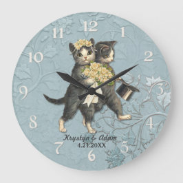 Posh Cats Wedding Blue Grote Klok