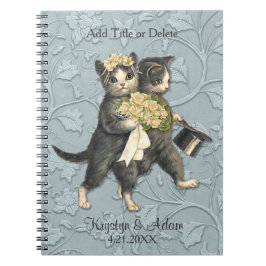 Posh Cats Wedding Blue Notitieboek