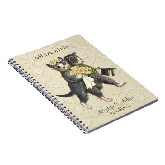 Posh Cats Wedding Ivory Notitieboek (Rechterzijde)