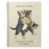 Posh Cats Wedding Ivory Notitieboek (Voorkant)