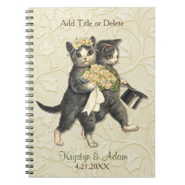 Posh Cats Wedding Ivory Notitieboek