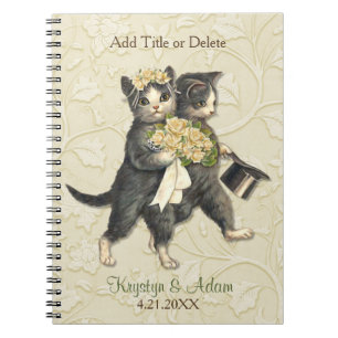 Posh Cats Wedding Ivory Notitieboek