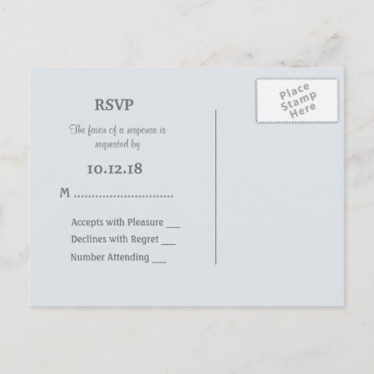 Posh Cats Wedding Zilveren Sparkle RSVP Uitnodiging Briefkaart (Achterkant)