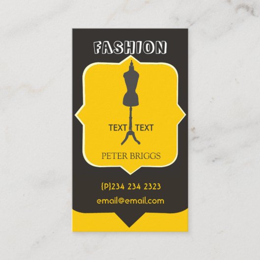 Posh chic Bold Mode Industry Crafts Visitekaartje (Voorkant)