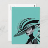 POSH CHIQUE COLLECTIE #1 (BLAUWGROEN) Briefkaart (Voorkant / Achterkant)