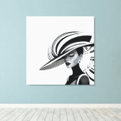 POSH CHIQUE COLLECTIE #1 (WIT) POSTER CANVAS AFDRUK (Insitu (Houten vloer))