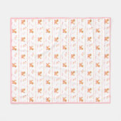 Posh Doodle Dog Love Fleece Deken (Voorkant (Horizontaal))