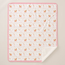 Posh Doodle Dog Love Sherpa Blanket Deken