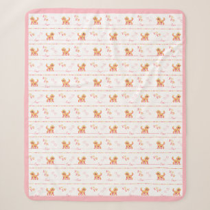 Posh Doodle Dog Love Sherpa Blanket Deken