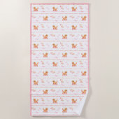 Posh Doodle Dog Love Strandlaken (Voorkant)