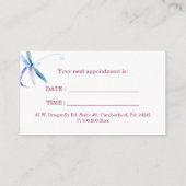 Posh Dragonfly Hair Salon Afspraakkaart Afsprakenkaartje (Achterkant)