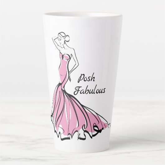 Posh Fabulous Latte Mok, Poshmark Mok (Voorkant)