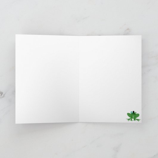 Posh Frog-Vaderdag Kaart (Binnen)