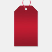 Posh Gem Bow & Lint 40e Verjaardag Cadeaulabel (Achterkant)