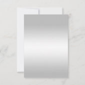 Posh Gem Bow & Lint 60ste huwelijksjubileum RSVP (Achterkant)