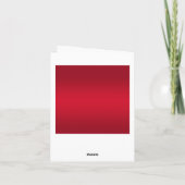 Posh Gem Bow & Ribbon 40th Wedding Jubileum Bedankkaart (Achterkant)