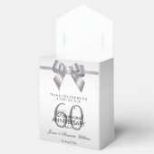 Posh Gem Bow & Ribbon 60th Wedding Jubileum Bedankdoosjes (Geopend)