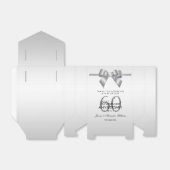 Posh Gem Bow & Ribbon 60th Wedding Jubileum Bedankdoosjes (Uitgevouwen)