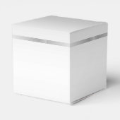 Posh Gem Bow & Ribbon 60th Wedding Jubileum Bedankdoosjes (Achterkant)