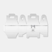 Posh Gem Bow & Ribbon 60th Wedding Jubileum Bedankdoosjes (Uitgevouwen)