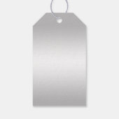 Posh Gem Bow & Ribbon 60th Wedding Jubileum Cadeaulabel (Achterkant)