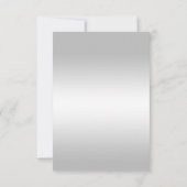 Posh Gem Bow & Ribbon 60th Wedding RSVP (Achterkant)