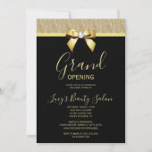 Posh Gold Jewel Bow Grand Opening Kaart (Voorkant)