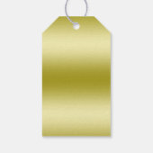 Posh Goud & Zwart Elegante Diamanten 40e Verjaarda Cadeaulabel (Achterkant)