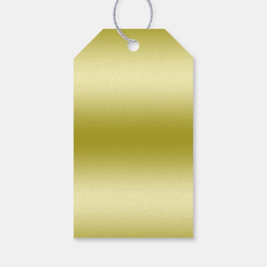 Posh Goud & Zwart Elegante Diamanten 40e Verjaarda Cadeaulabel (Achterkant)