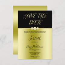 Posh Goud & Zwart Elegante Diamanten 40e Verjaarda