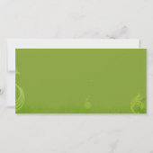 Posh Green Irish Wedding Foto Save the Date Kaart (Achterkant)