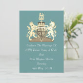Posh Harry en Meghan koninklijke bruiloft op maat Kaart (Staand voorkant)