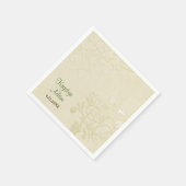 Posh Katten Bruiloft Ivoor Papier Servetten (Hoek)