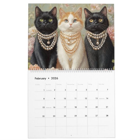Posh Kattenkalender 2025 Kat Kalender (Feb 2026)