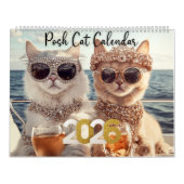 Posh Kattenkalender 2025 Kat Kalender (Hoes)