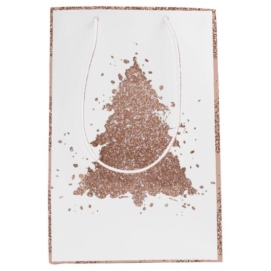 Posh Kerstboom | Glam Roos Goud Luxe Medium Cadeauzakje (Voorkant)