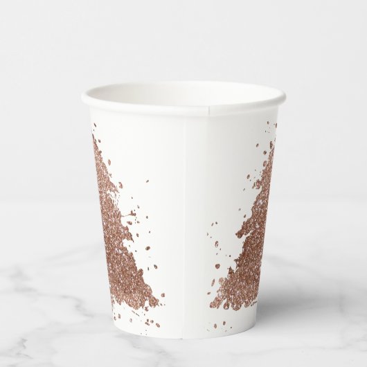 Posh Kerstboom | Glam Roos Goud Luxe Papieren Bekers (Rechts)