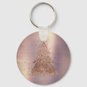 Posh Kerstboom | Glam Roos Goud Luxe Sleutelhanger (Achterkant)