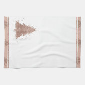 Posh Kerstboom | Glam Roos Goud Luxe Theedoek (Horizontaal)