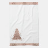 Posh Kerstboom | Glam Roos Goud Luxe Theedoek (Verticaal)