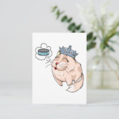 Posh Kitty Dreaming of Caviar Briefkaart (Staand voorkant)