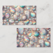 Posh Luxe Opal Iridescente Stijl Visitekaartje (Voorkant / Achterkant)