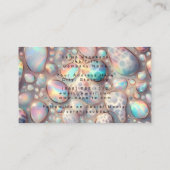 Posh Luxe Opal Iridescente Stijl Visitekaartje (Achterkant)