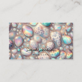 Posh Luxe Opal Iridescente Stijl Visitekaartje